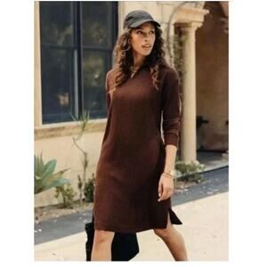 Mondetta Women Dress Swatter Size XS Brown Long Sleeveless